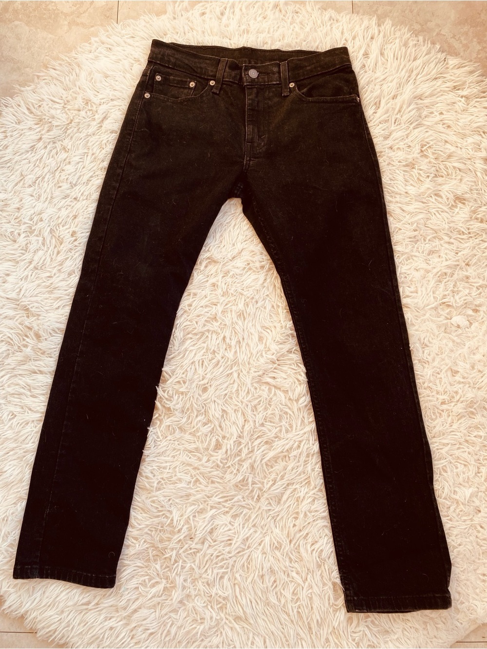 Levi’s 502 Black Jeans  Men’s 29x30 Tapered Stretch Denim Pants